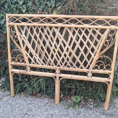 Vintage Bamboo Headboard