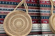Boho Round Handmade Straw Shoulder Bag