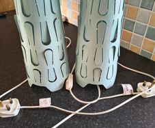 pair of Ikea lamps