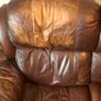 Leather reclining couch Image 5