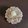 Flower with pearl brooch Image 3