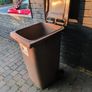 Brown wheelie bin Image 3
