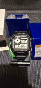 Casio AE1200WH-1AV "Royale" World Timer Digital Sports Watch New