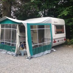 4-berth caravan with full awning