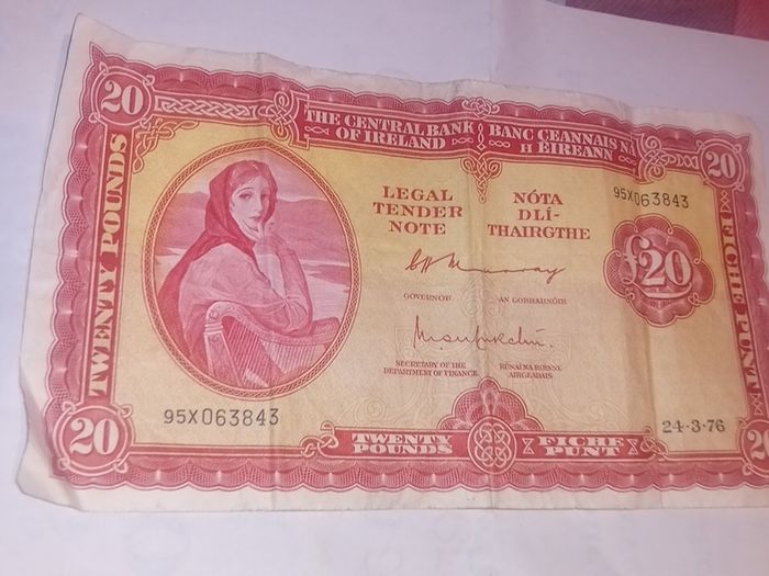 Old irish pound note