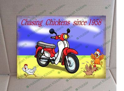 Honda 50 Nifty Fifty memorabilia tin metal sign
