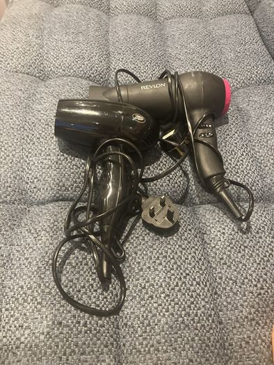 2 used hairdryers Revlon & Boots