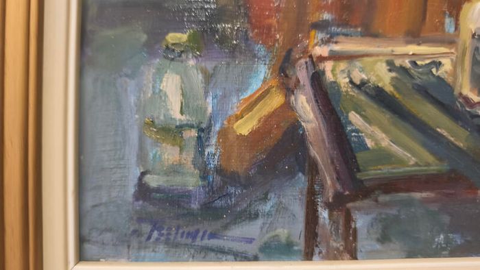 The Artist"s Studio 2000,Oil on Board.,Artist>Norman Teeling