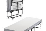 Rollaway Bed Folding Bed with 5 inches Foam Mattress for Adults &amp; Guest