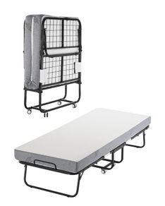 Rollaway Bed Folding Bed with 5 inches Foam Mattress for Adults & Guest