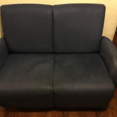 Sofa, Chair + Footstool (navy)
