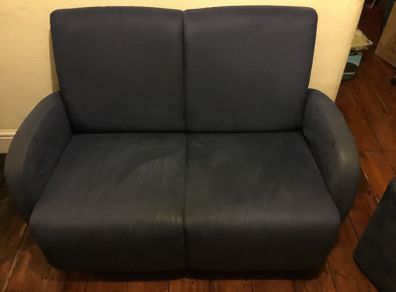 Sofa, Chair + Footstool (navy)