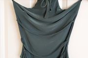Khaki Green Halterneck Open Back Bodysuit - Size 6