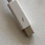 Apple Network Adapter/ Gigabit Ethernet Adapter, RJ-45 to Thunderbolt, Female to Male | White Image 5