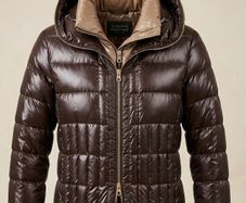 DUVETICA Muted Green Quilted Down Puffer Jacket / IT 42
