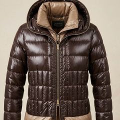 DUVETICA Muted Green Quilted Down Puffer Jacket / IT 42