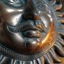 Copper Sun God Wall Hanging Image 2