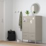 IKEA IDASEN Cabinet with doors and drawers beige 80x47x119 cm Image 6