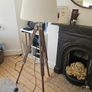 Tripod wood and stainless steel Floor lamp Image 5