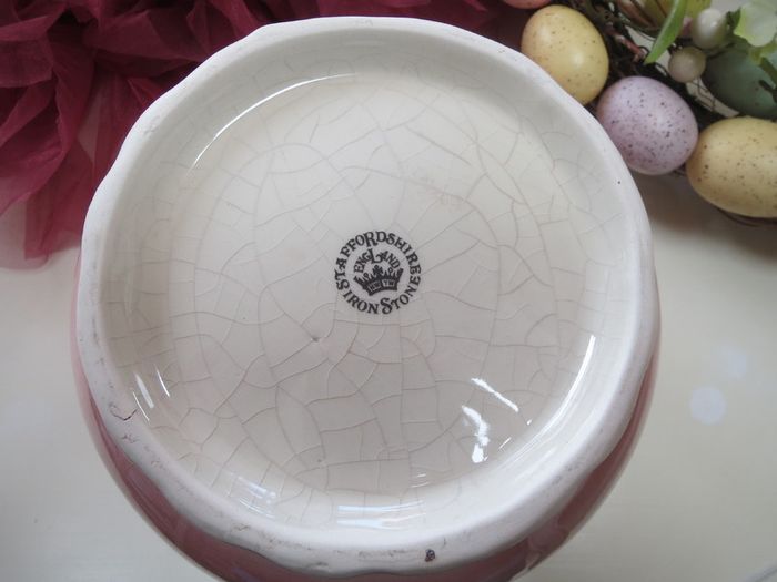 Vintage Porcelain vase Staffordshire Ironstone