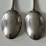 Pair of Antique Sterling Silver Teaspoons  London 1896  George Maudsley Jackson Image 3