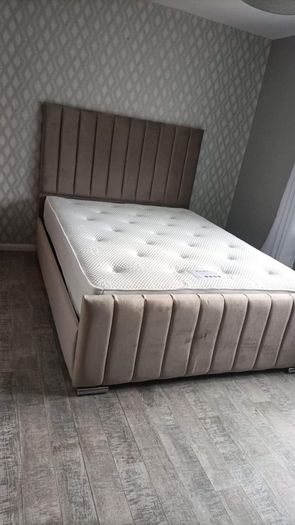 New King Size Bed with Optional Gaslift Ottoman Storage