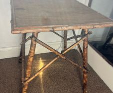 vintage bamboo table