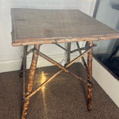vintage bamboo table