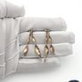 Vintage 925 Sterling Silver Twisted Leaf Stud Earrings Image 8