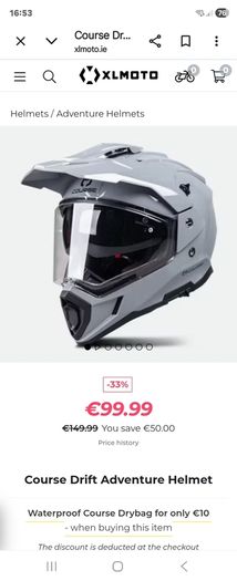 Course helmet