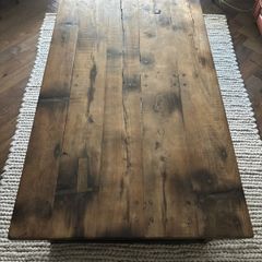 Industrial Style Solid Wood Coffee Table