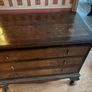 Antique mahogany chest of draws - 3 draws Image 2