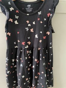 H&M glitter butterfly dress 4-6 years