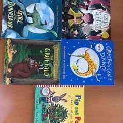 Children Picture Book Bundle x5 - The Gruffalo, Giraffes Cant Dance, Pip & Posy & More