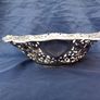 Godinger Silver Plated Pierced Rose Design Basket Image 3