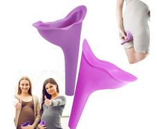 Female Outdoor Pee Urinal Travel Camping Portable Urinal for Women Soft Silicone Disposable Urination Paper Device Stand Up