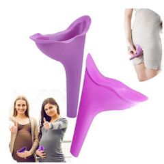 Female Outdoor Pee Urinal Travel Camping Portable Urinal for Women Soft Silicone Disposable Urination Paper Device Stand Up