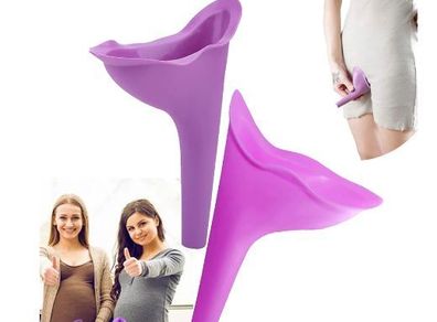 Female Outdoor Pee Urinal Travel Camping Portable Urinal for Women Soft Silicone Disposable Urination Paper Device Stand Up