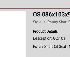 Rotary Shaft Oil Seal - NBR/Double Lip BLUE