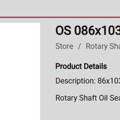Rotary Shaft Oil Seal - NBR/Double Lip BLUE
