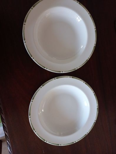 2 x pasta plates Barbara Barry Boxwood Wedgwood Bone China