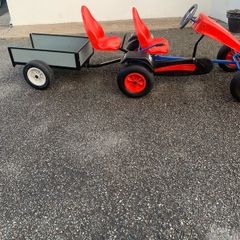 Berg go kart and trailer