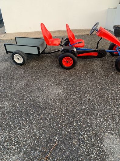 Berg go kart and trailer