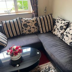 Black L Shaped couch