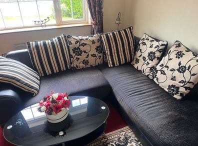 Black L Shaped couch
