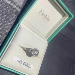9ct white gold ring