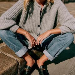 Sezane Emile cardigan jumper size Small grey RRP 125 - as NEW