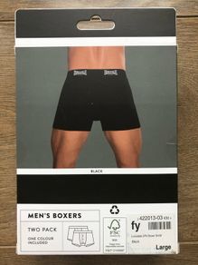 Mens Large Lonsdale Boxer Shorts (NEW)