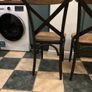 4 x Wood / Metal Dining Chairs Image 8