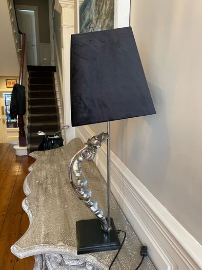 Eichholtz Beau Site Table Lamp in nickel finish